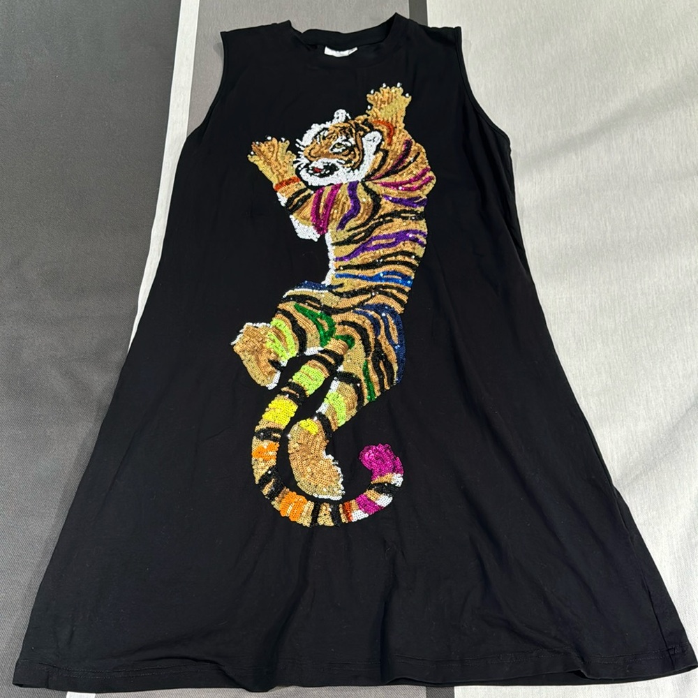 Queen of Sparkles tiger sequin dress